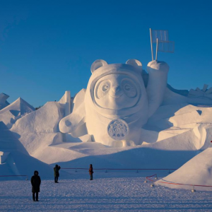 無人機航拍哈爾濱冰情雪韻